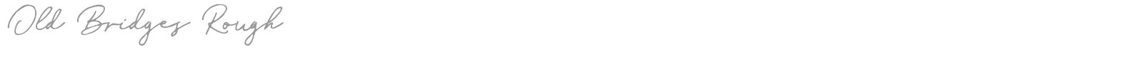 Old Bridges font preview